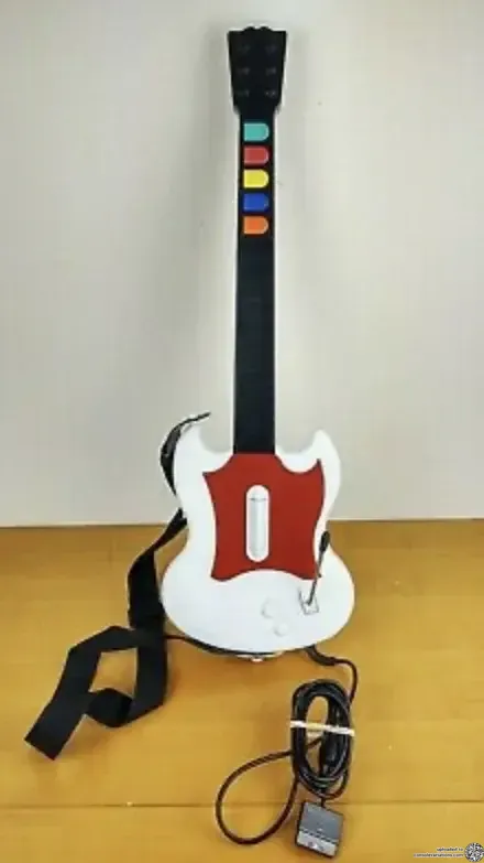 Konami PlayStation 2 Guitar Hero White Guitar