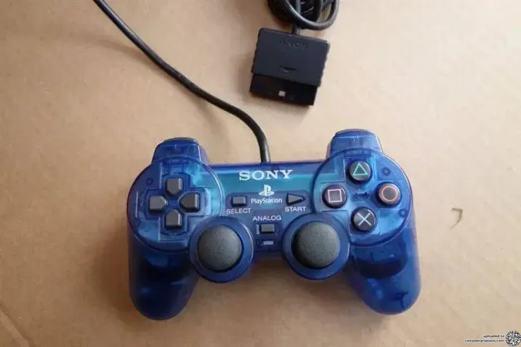 Sony PlayStation 2 Clear Blue Controller (NA)