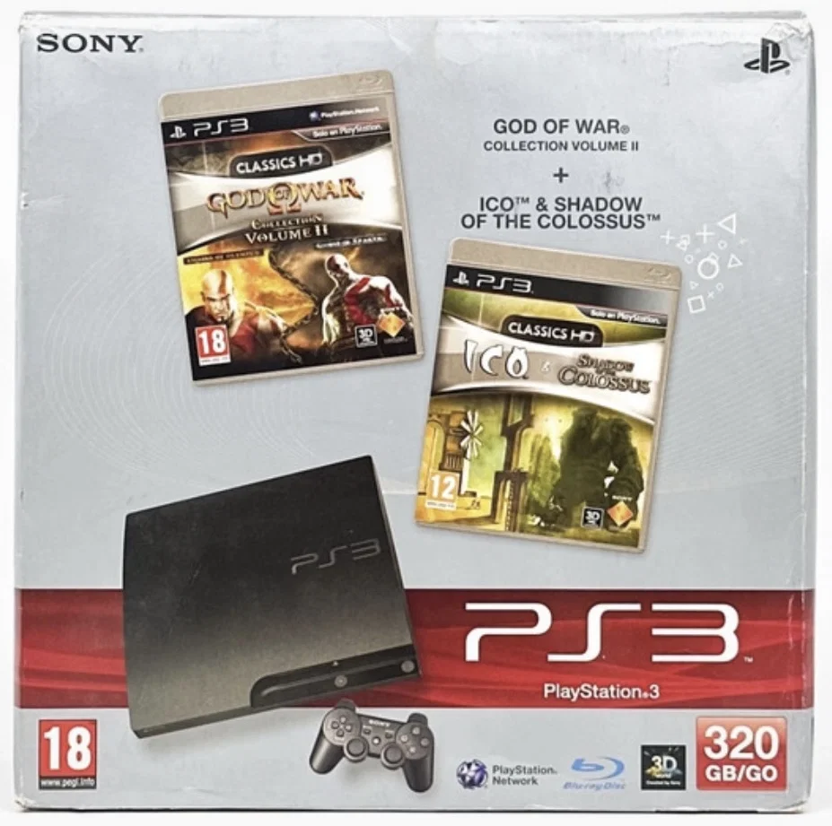 Sony PlaySation 3 Slim God of War Collection Volume II + ICO & Shadow of the Colossus Bundle