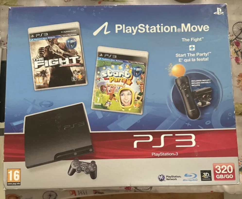 Sony PlayStation Slim 3 Flim The Fight + Start The Party! Bundle