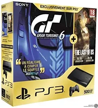 Sony PlayStation 3 Slim he Last of Us + Gran Turismo 6 Bundle