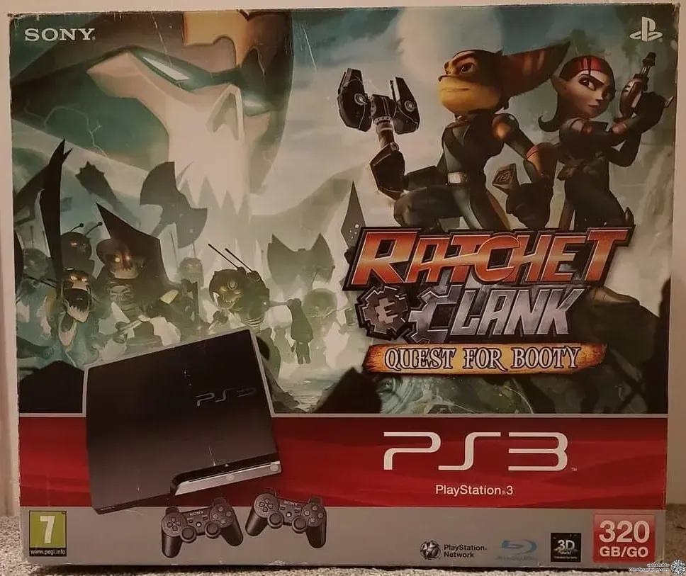Sony PlayStation 3 Slim Ratchet & Clank Quest for Booty Bundle