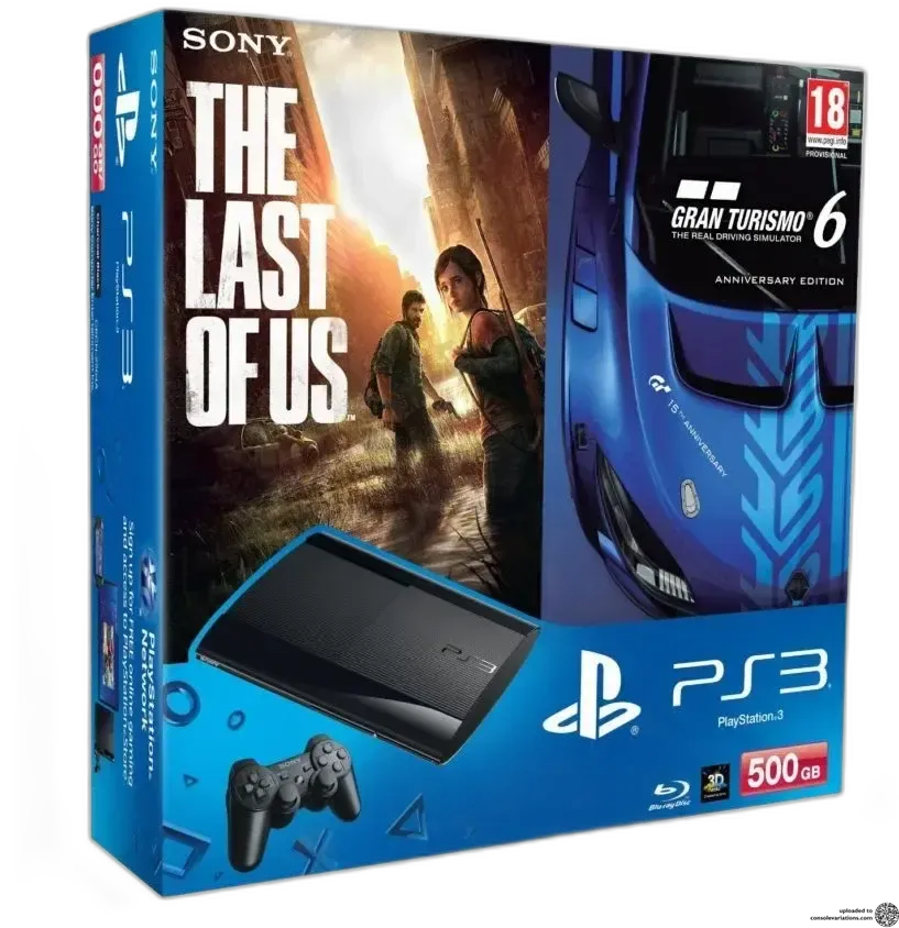 Sony PlayStation 3 Slim The Last of Us + Gran Turismo 6 Bundle