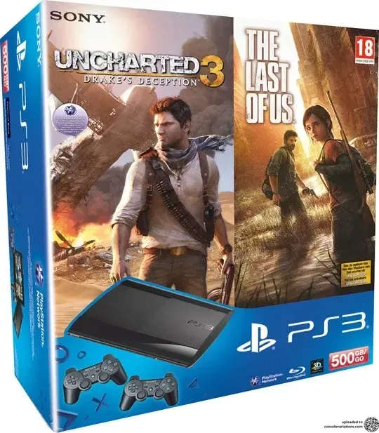 Sony PlayStation 3 Slim Uncharted 3 + The Last of Us Bundle