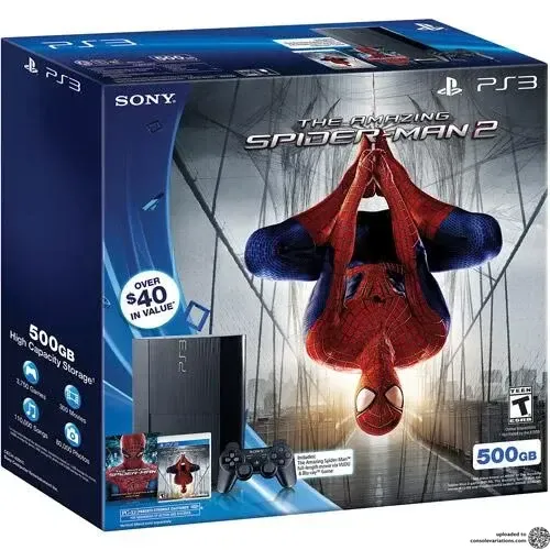Sony Playstation 3 Super Slim Amazing Spiderman 2 Bundle