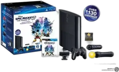 Sony PlayStation 3 Super Slim Epic Mickey 2 Bundle