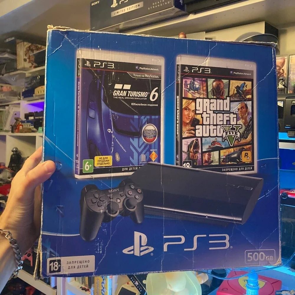 Sony PlayStation 3 Super Slim Gran Turismo 6 and GTA V Bundle (RU)