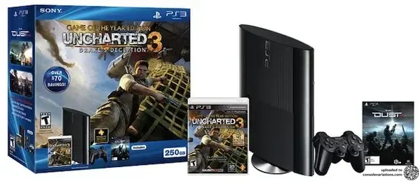 Sony PlayStation 3 Super Slim Uncharted 3 + Dust Bundle