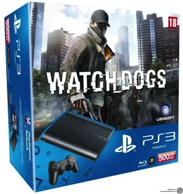 Sony Playstation 3 Super Slim Watch Dogs Bundle