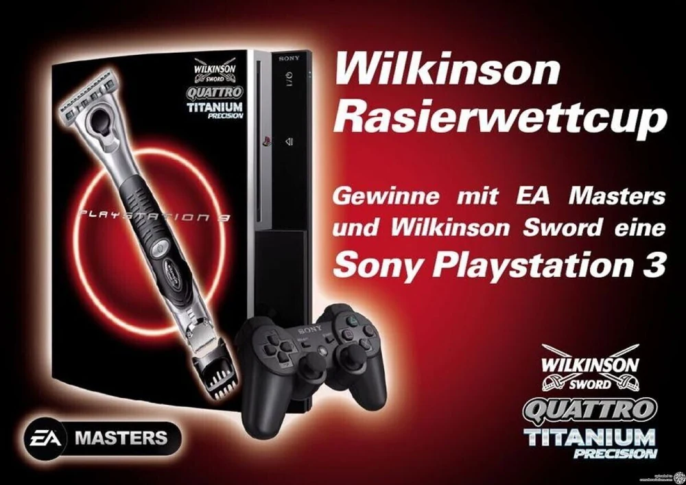 Sony PlayStation 3 Wilkinson Rasierwettcup