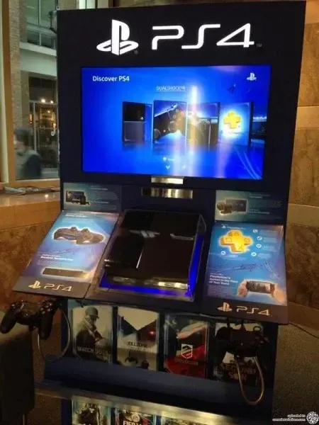 Sony PlayStation 4 Blue Kiosk
