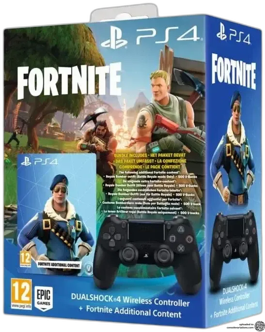 Sony PlayStation 4 Controller + Fortnite Additional Content
