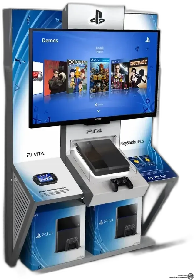 Sony PlayStation 4 Larger Silver Kiosk