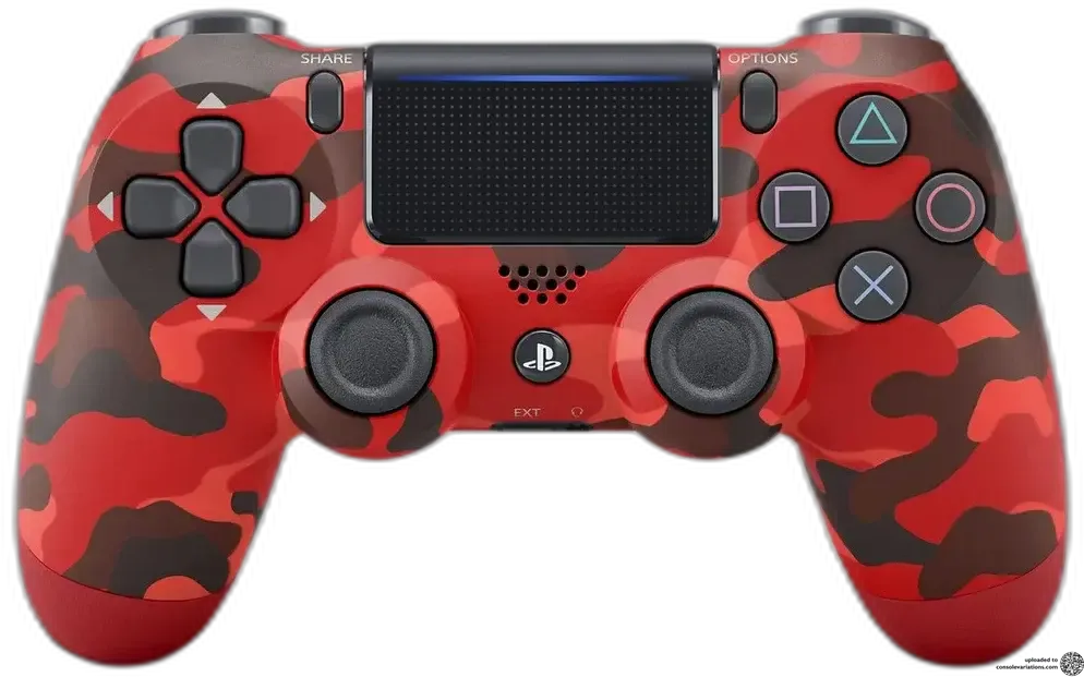 Sony PlayStation 4 Red Camouflage Controller