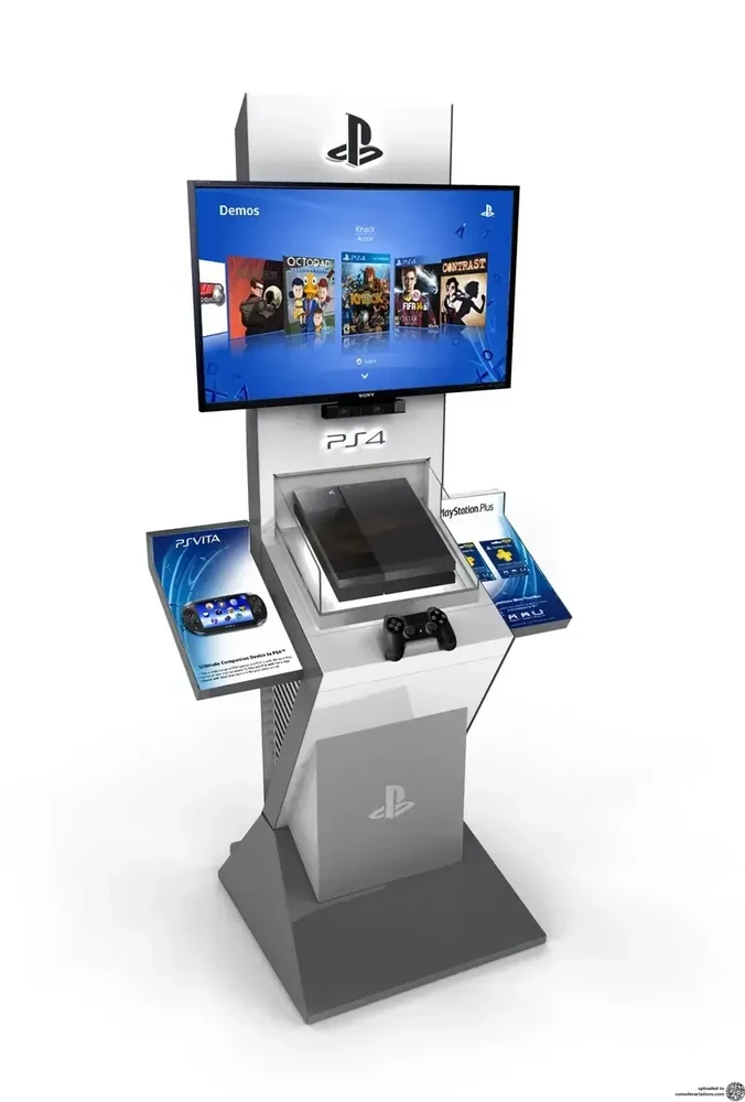 Sony Playstation 4 Silver Kiosk