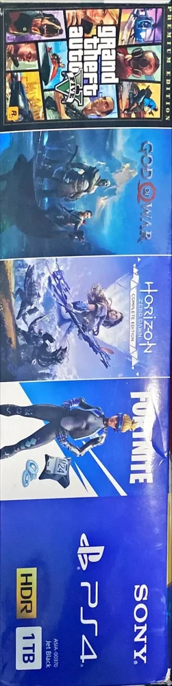 Sony PlayStation 4 Slim GTA5 + God of War + Horizon + Fortnite Bundle