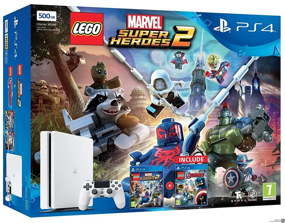 Sony PlayStation 4 Slim Lego Marvel Super Heroes 2 Bundle
