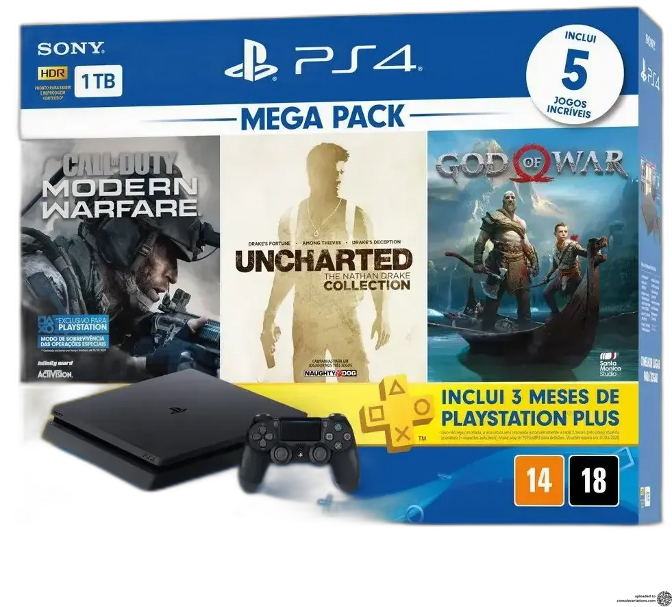 Sony PlayStation 4 Slim Mega Pack V7 Bundle