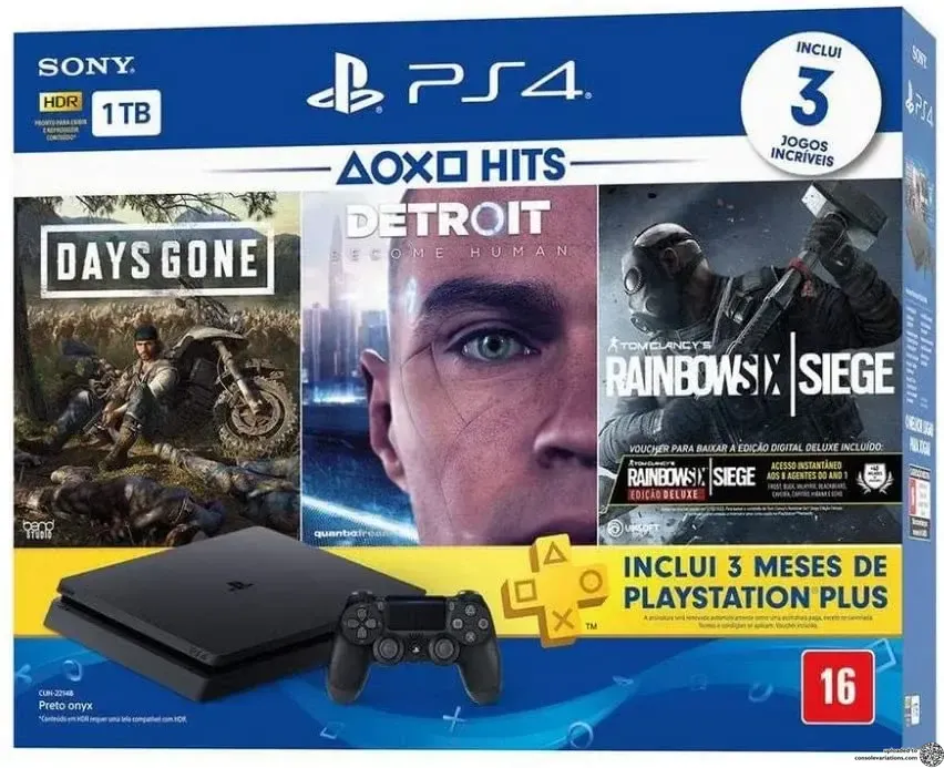 Sony PlayStation 4 Slim PlayStation Hits Pack V5 Bundle
