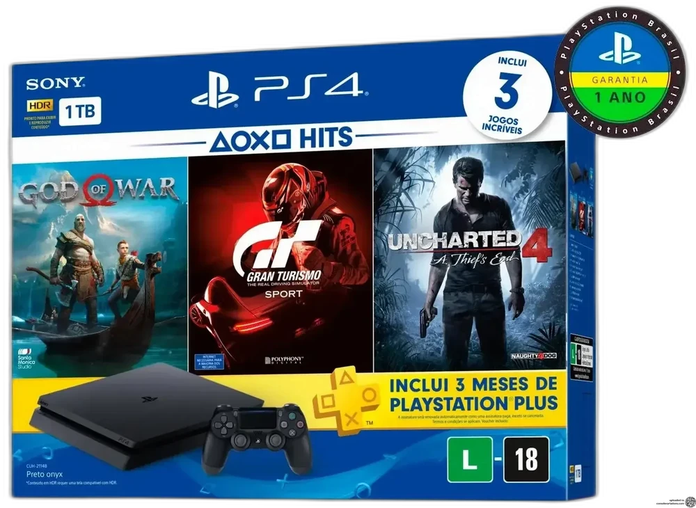 Sony PlayStation 4 Slim PlayStation Hits V3 Bundle
