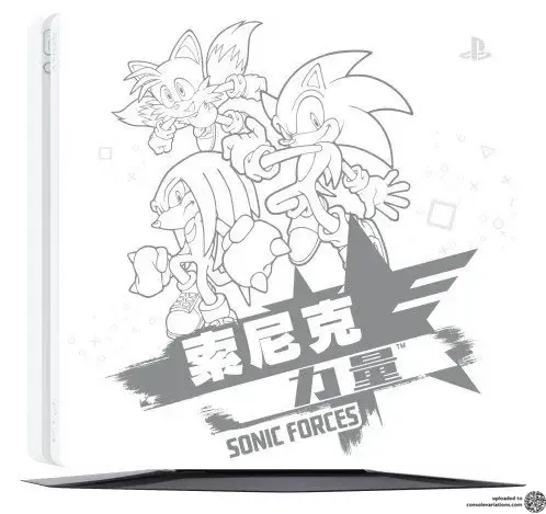 Sony Playstation 4 Slim Sonic Forces White