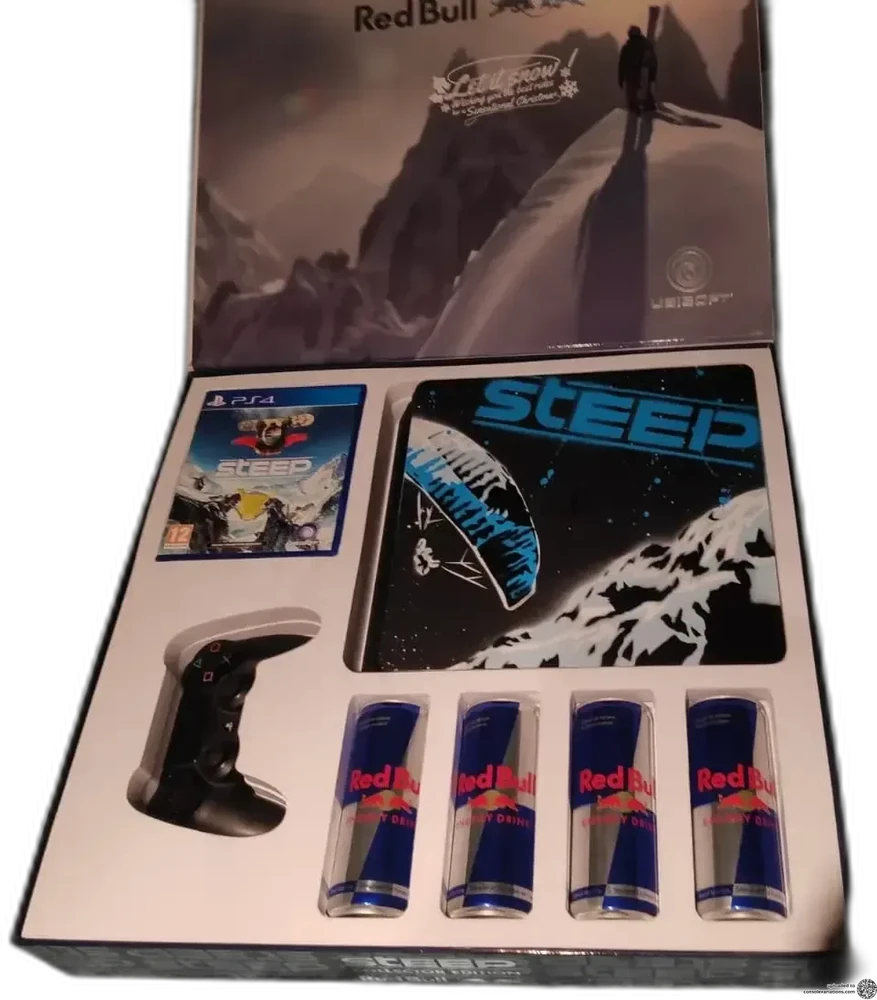 Sony PlayStation 4 Slim Steep Red Bull