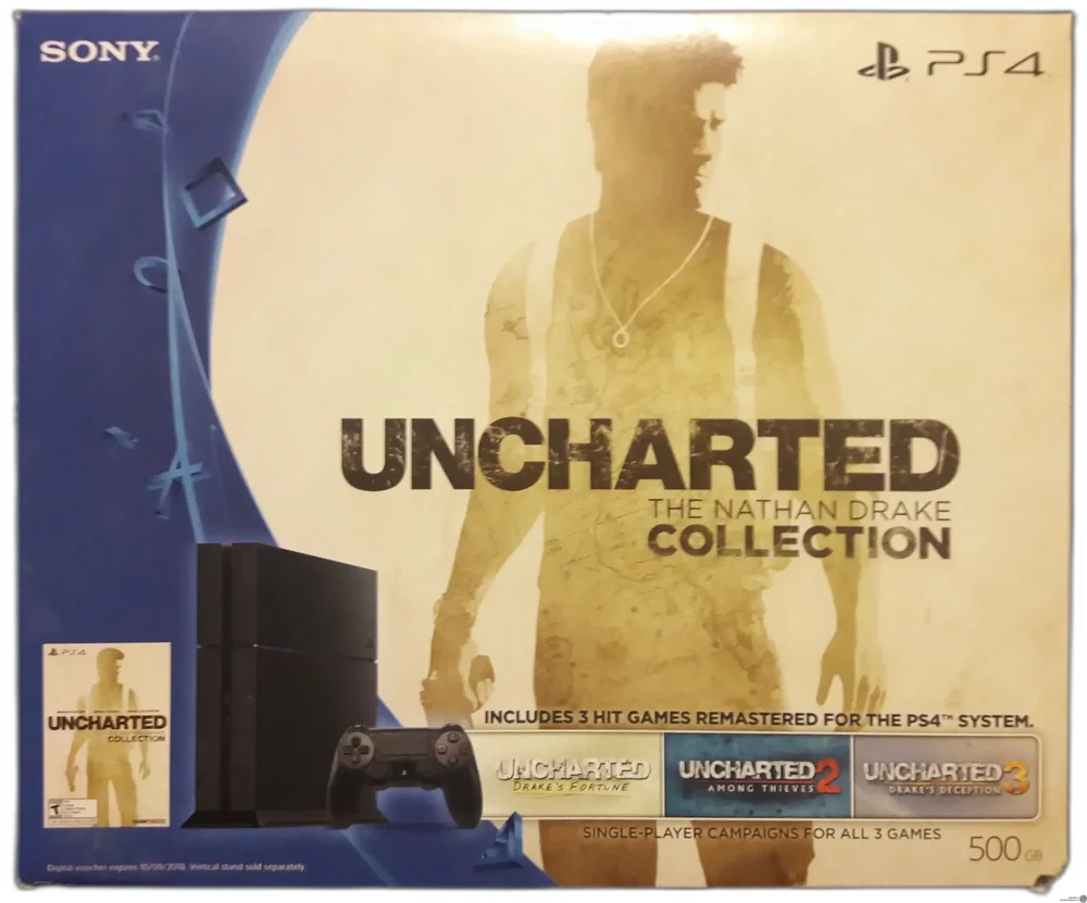 Sony PlayStation 4 Uncharted The Nathan Drake Collection Uncharted 4 Voucher Bundle