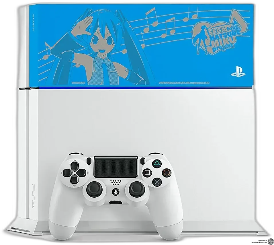 Sony PlayStation 4 White Hatsune Miku Project
