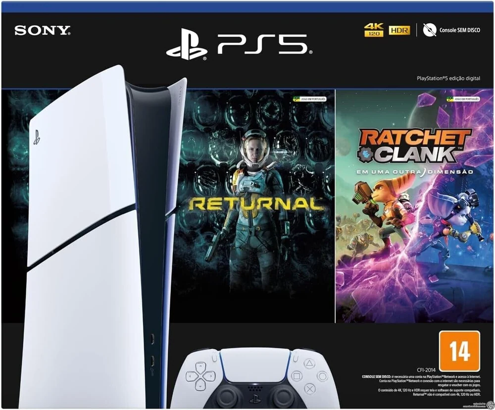 Sony PlayStation 5 Digital Slim Ratchet & Clank and Returnal Bundle (BR)