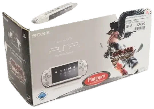 Sony PSP 2004 Ice Silver Tekken Dark Resurrection Bundle