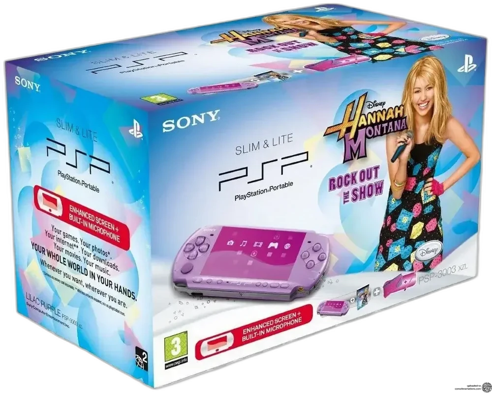Sony PSP 3000 Purple Hannah Montana Bundle (EU)