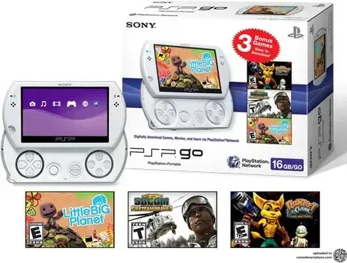 Sony PSP Go White 3 Games Bundle