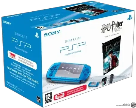 Sony PSP Vibrant Blue Harry Potter Bundle