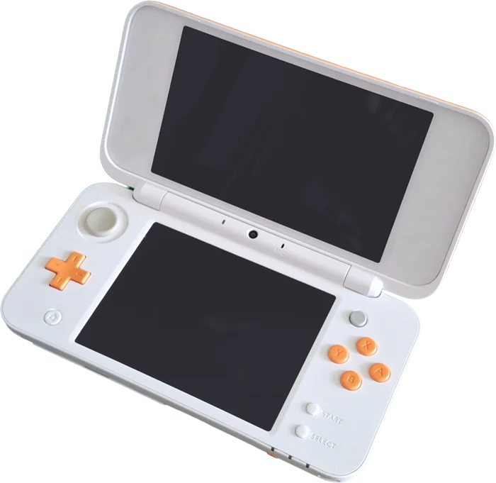 Newニンテンドー2DS LL ホワイト×オレンジ (White x Orange)